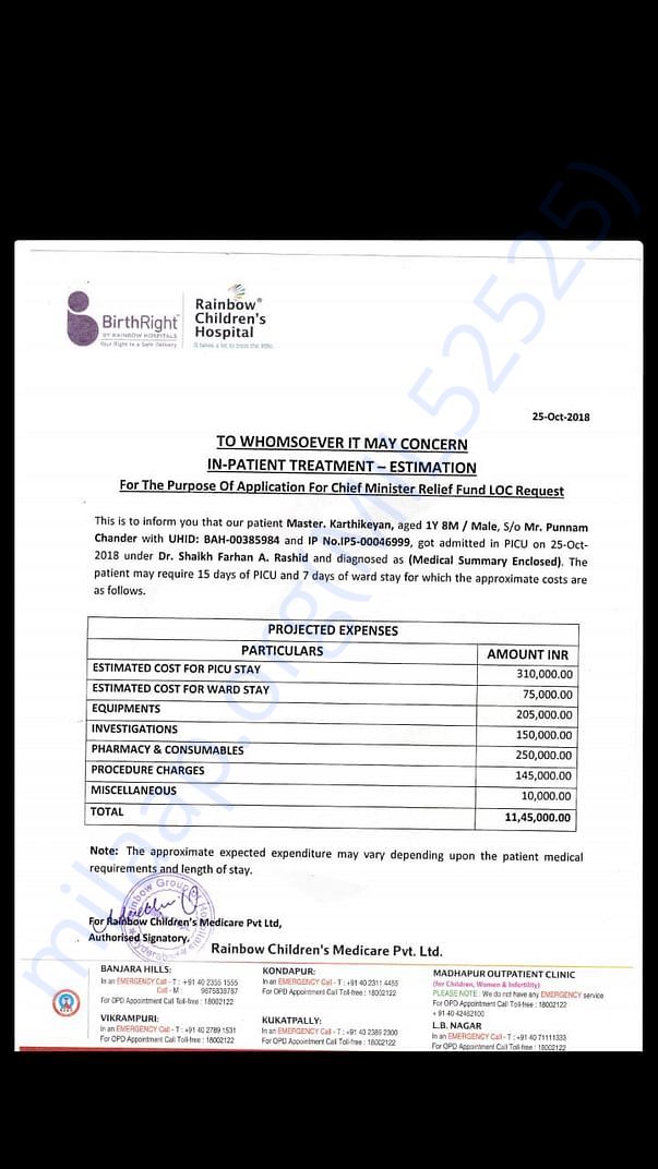 Karthikeya Kidney Injury