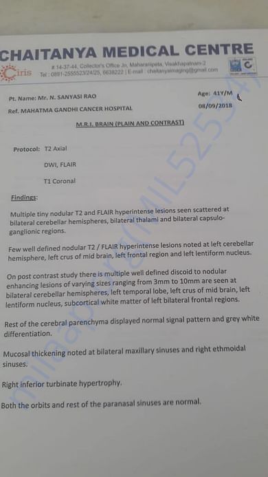 Medical report