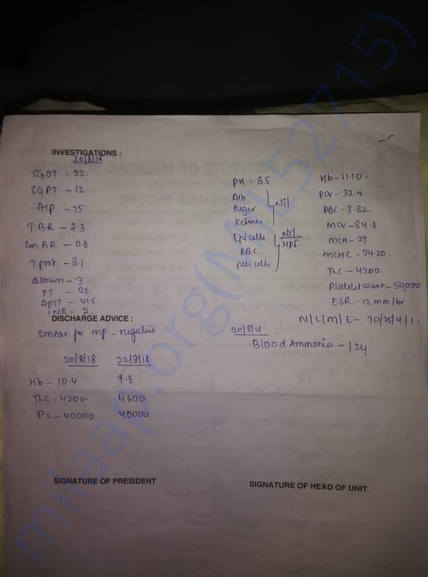 medical summary