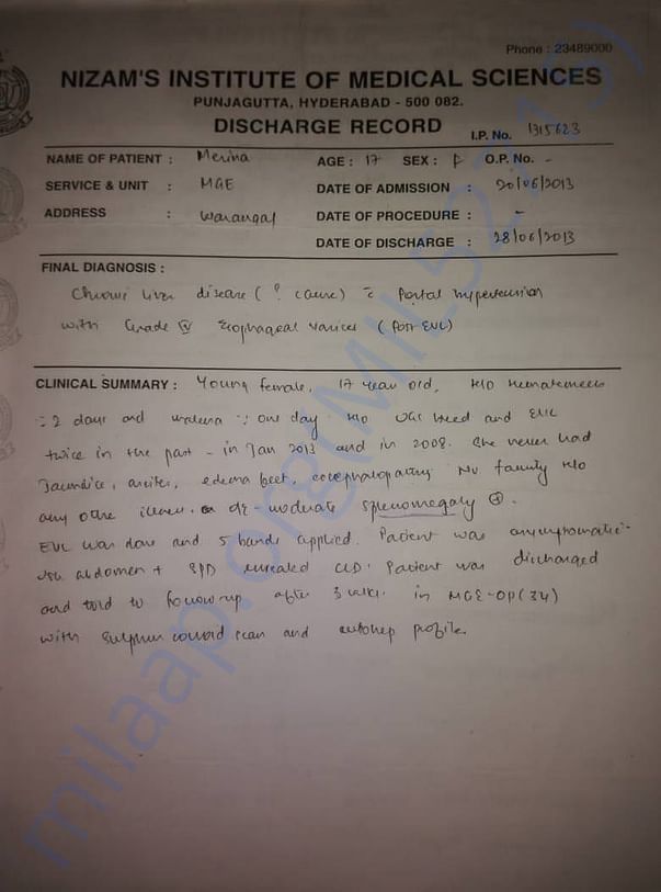 medical summary