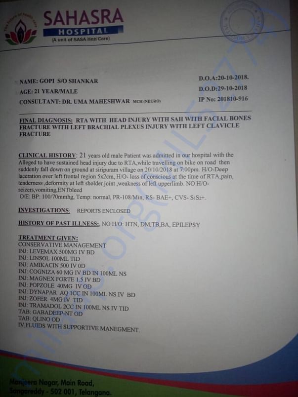 Medical summary