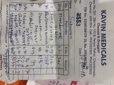 Medicine bill
