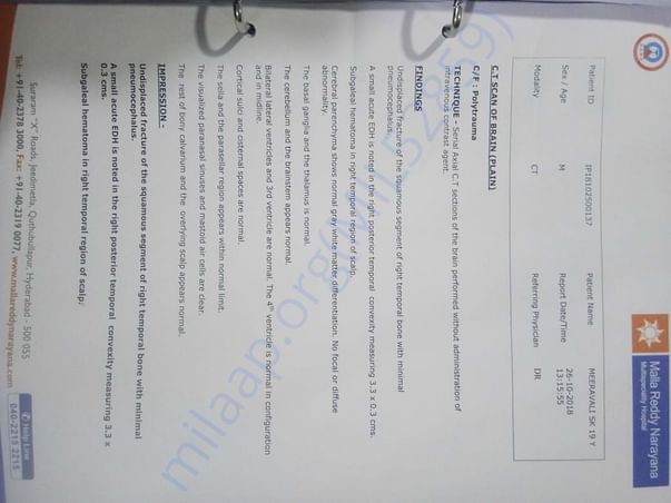 Hospital documents