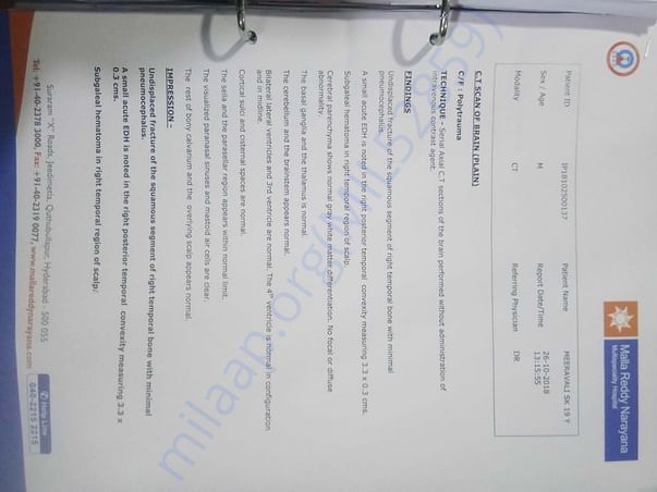 Hospital documents