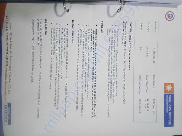 Hospital documents