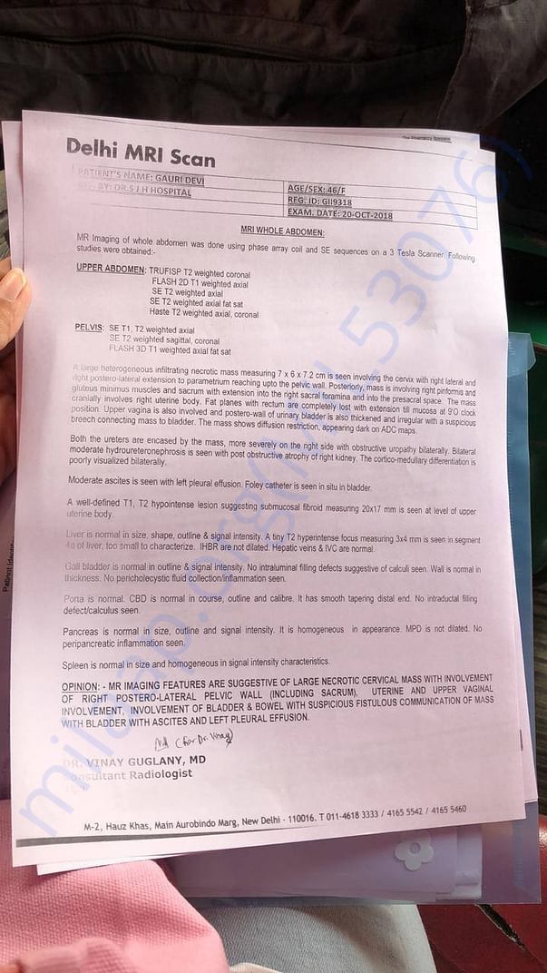 Medical report