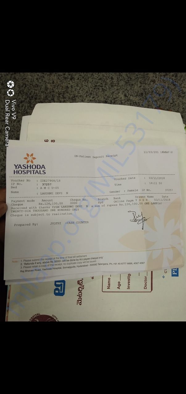 Bill receipt 3