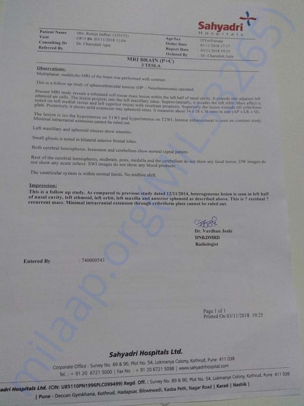 MRI Report