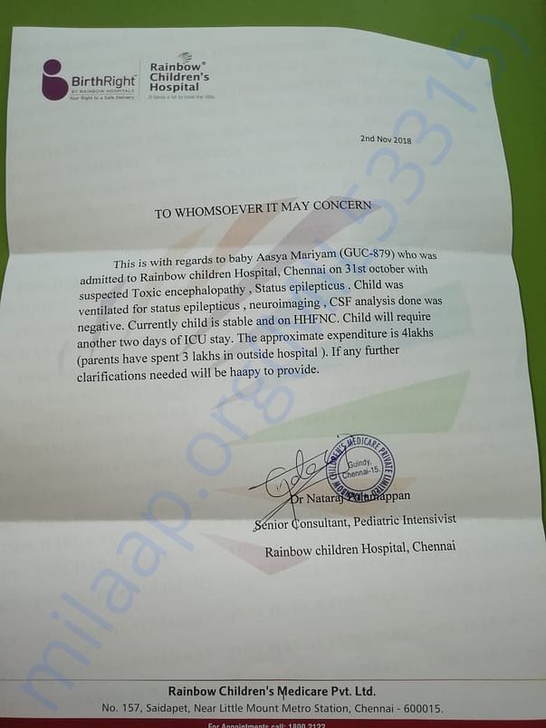 Estimation letter