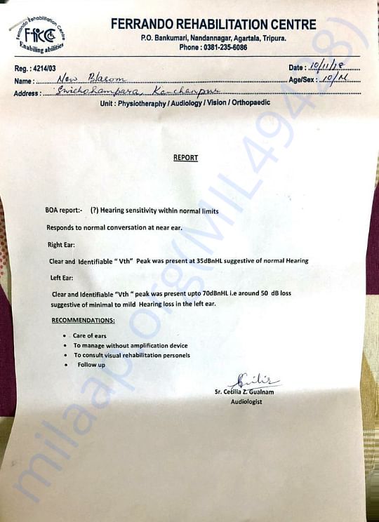 MEDICAL REPORT