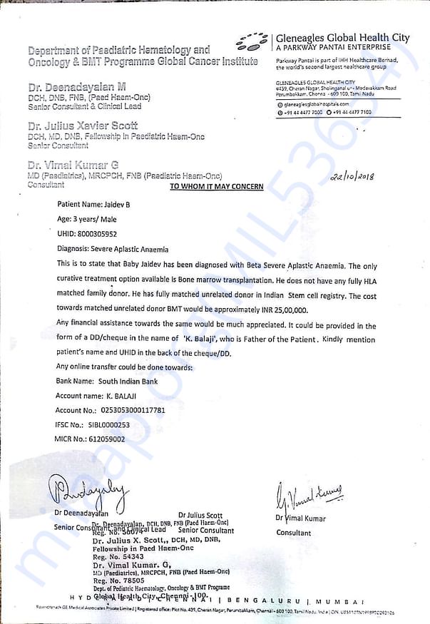 Medical Letter By Hospital