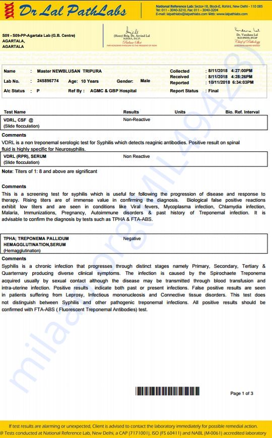 MEDICAL REPORT
