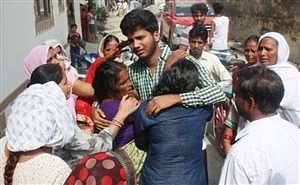Vaibhav ( 19), Gulshan (16) and Radhika (8) the day after the tragedy