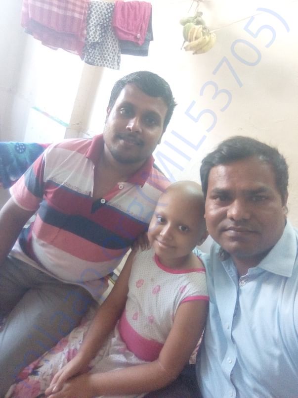 Priya with Father and Me