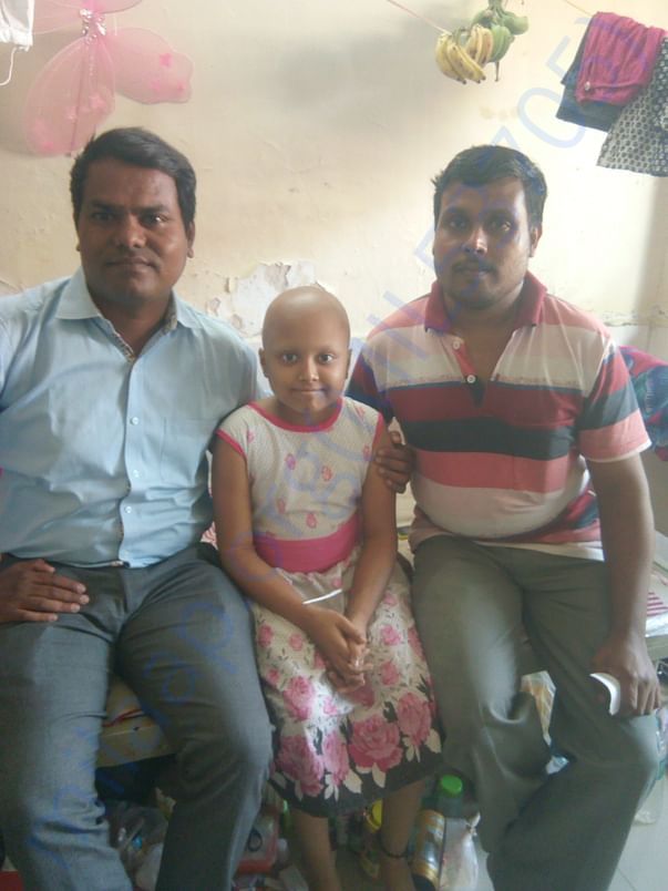 Priya with Father and Me