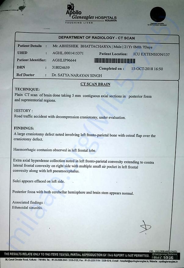 CT SCAN REPORT