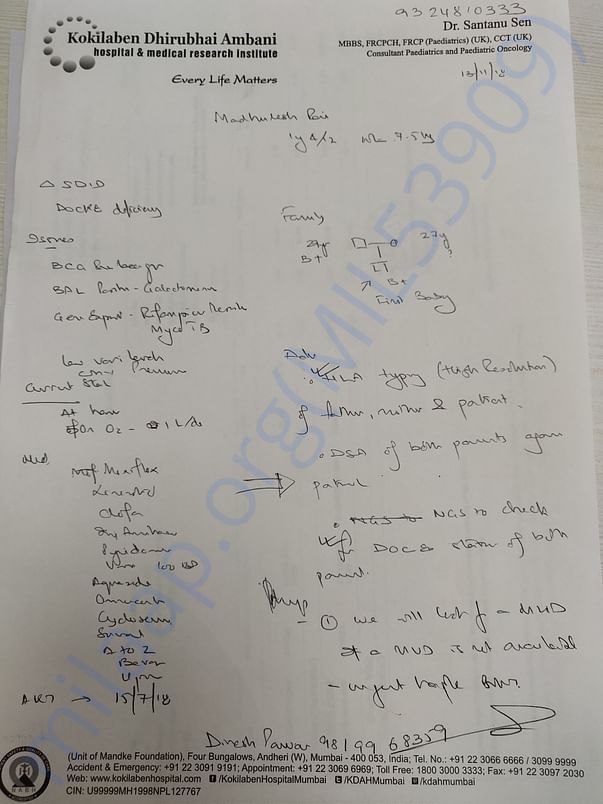 Doctors prescription