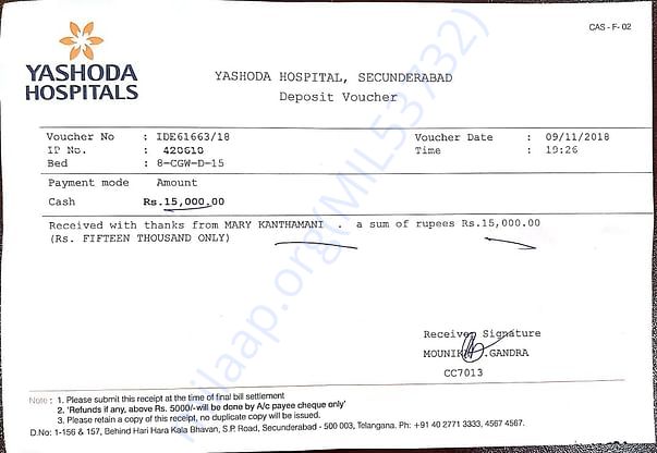 Medical bills so far