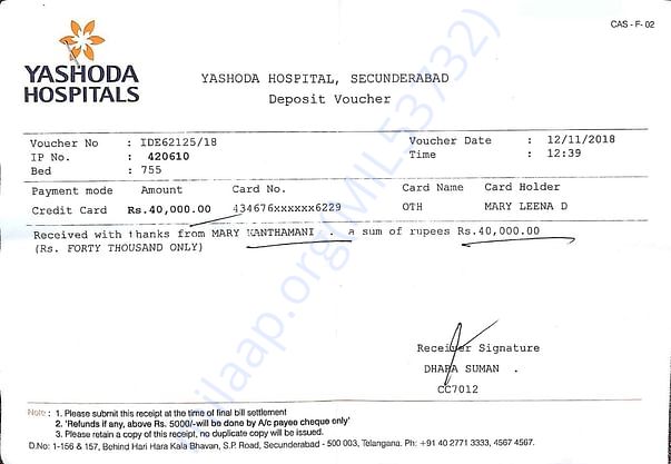 Medical bills so far
