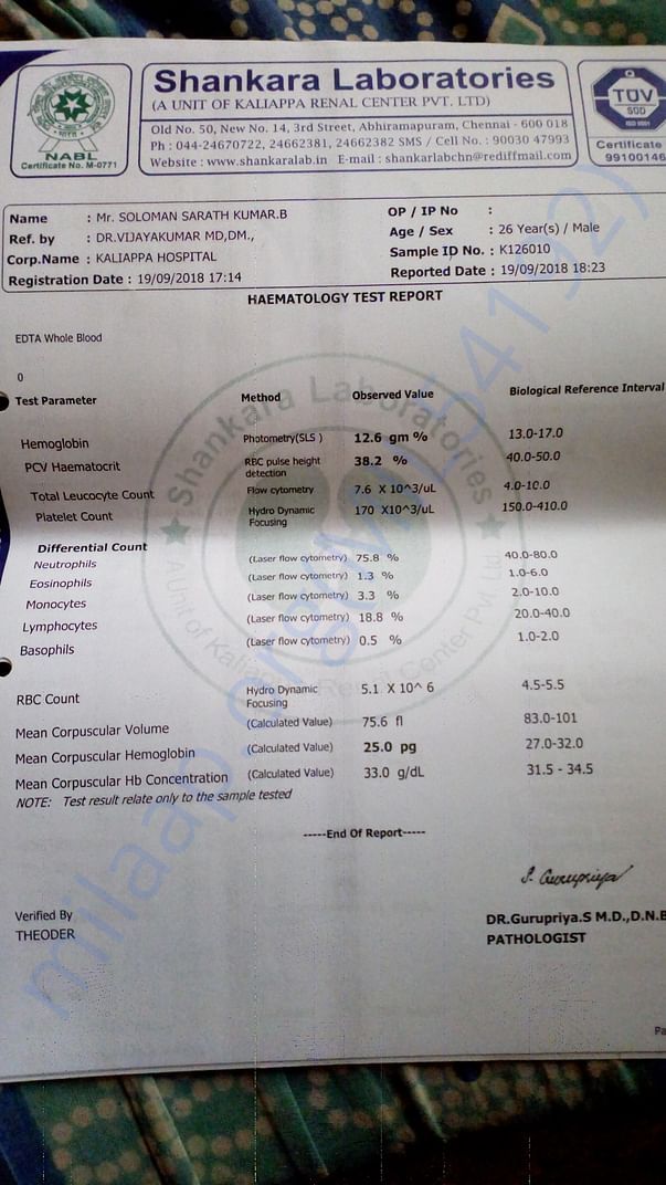 Medical report