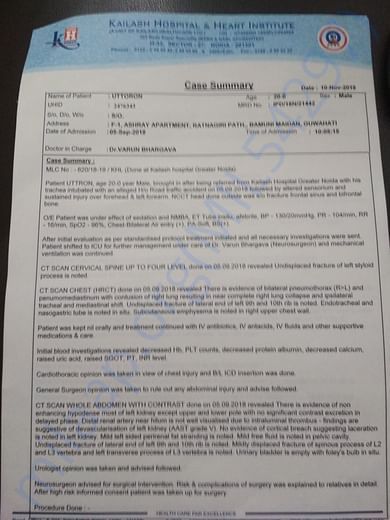 Case history summary - Uttoron page 1