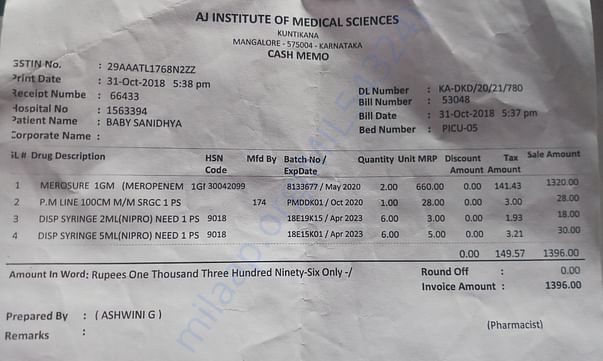 Medical bill