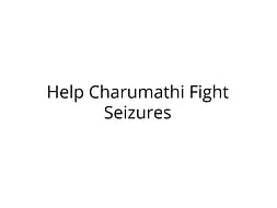 Help Charumathi Fight Seizures