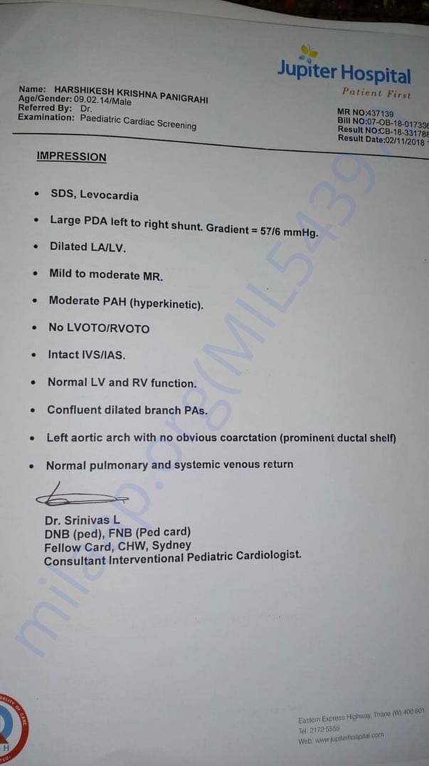 Hospital report