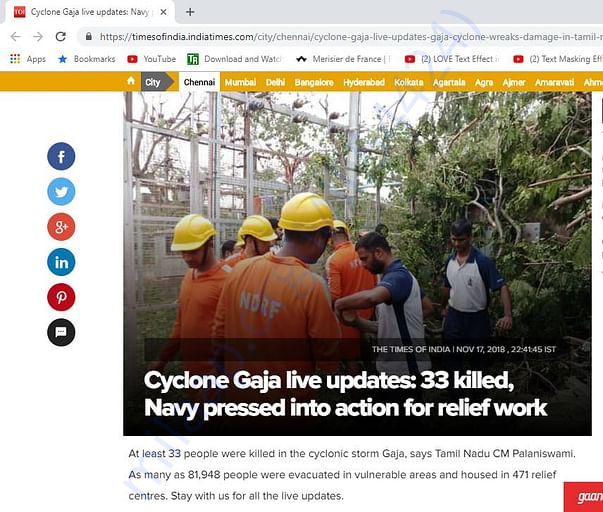 A CLIPPING FROM THE TIMES OF INDIA