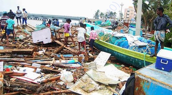 Cyclone affected place