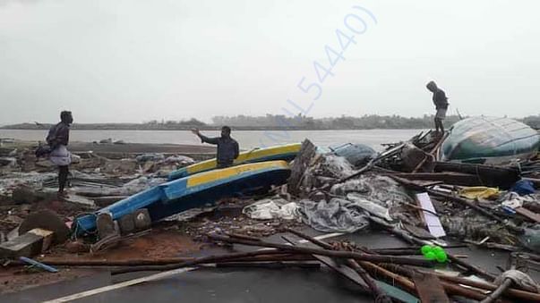 Cyclone affected place