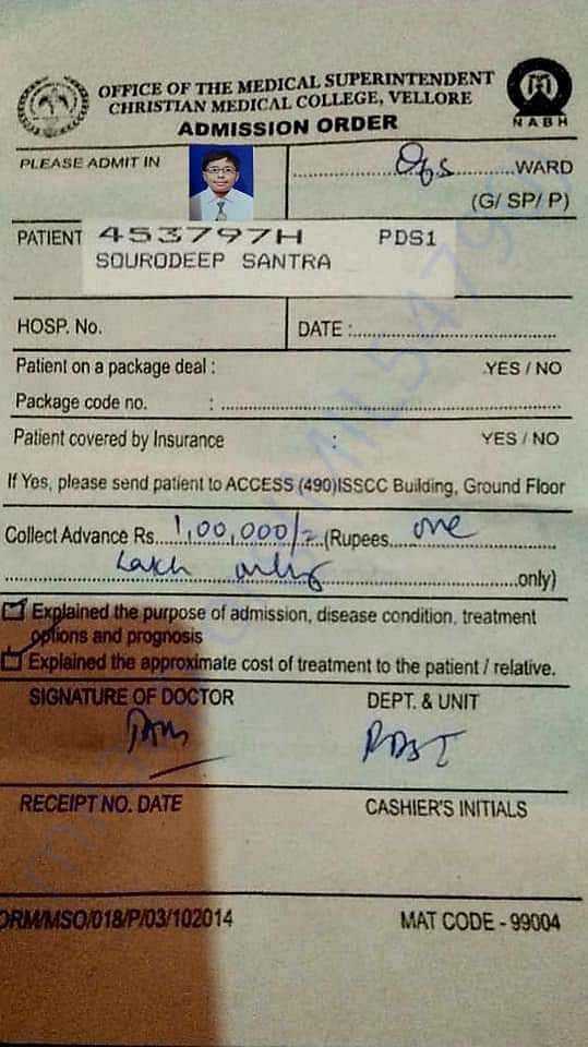 Hospital estimate