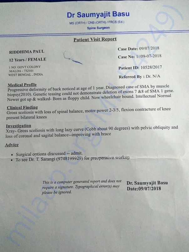 Patient Visit Report
