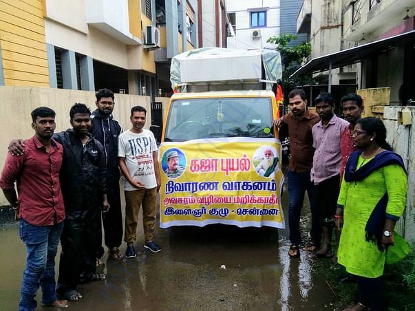 Vehicle with releif materials sent on Nov 21