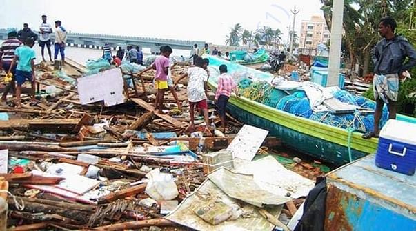 Cyclone affected area