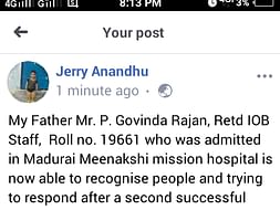 Save My Father Govindharajan