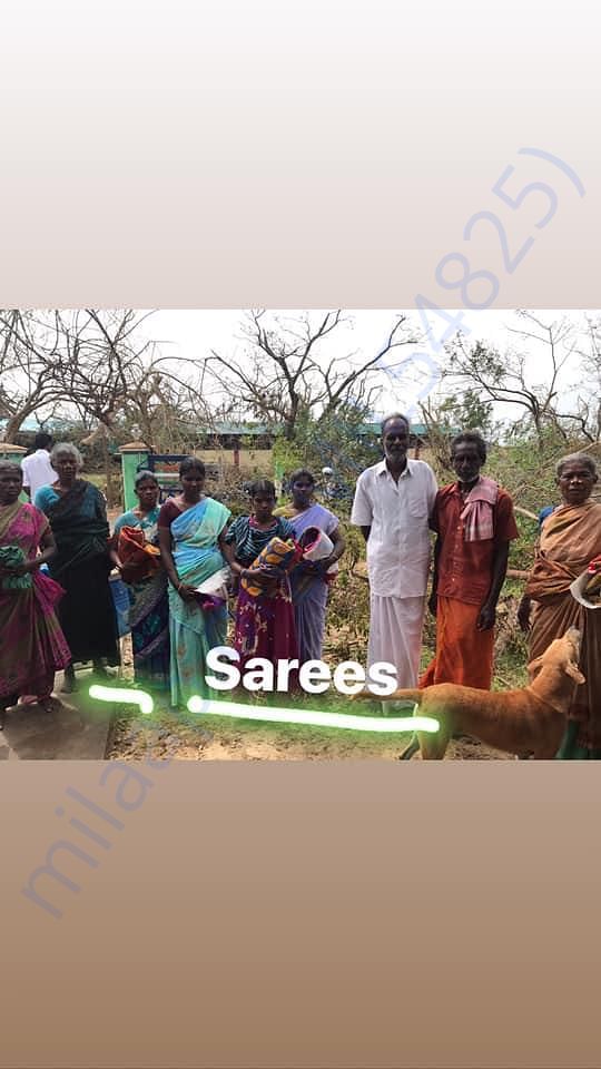 Sarees distribution in panchanathikulam