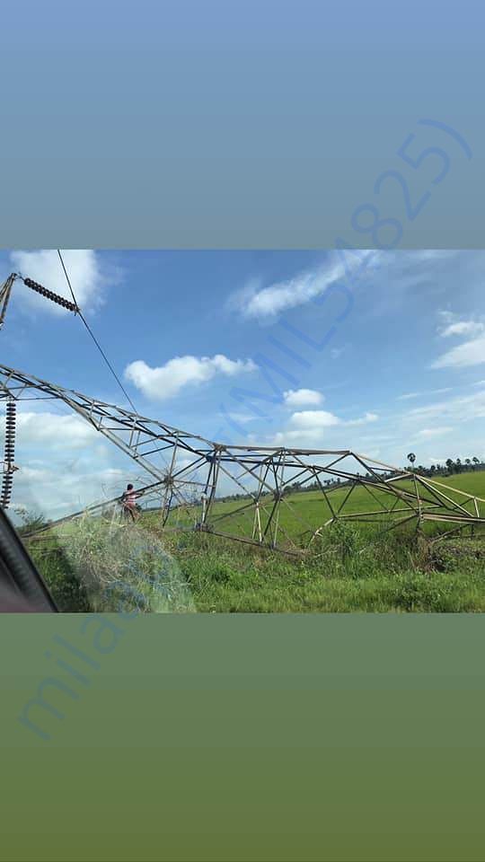 Damages to electric posts