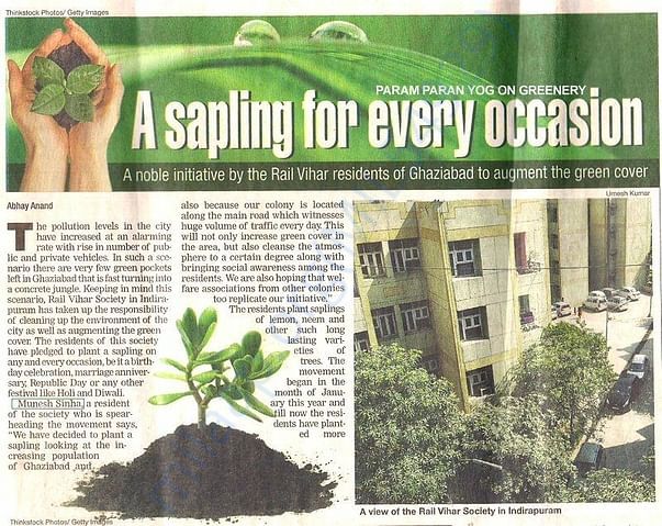 Our contribution For enviroment