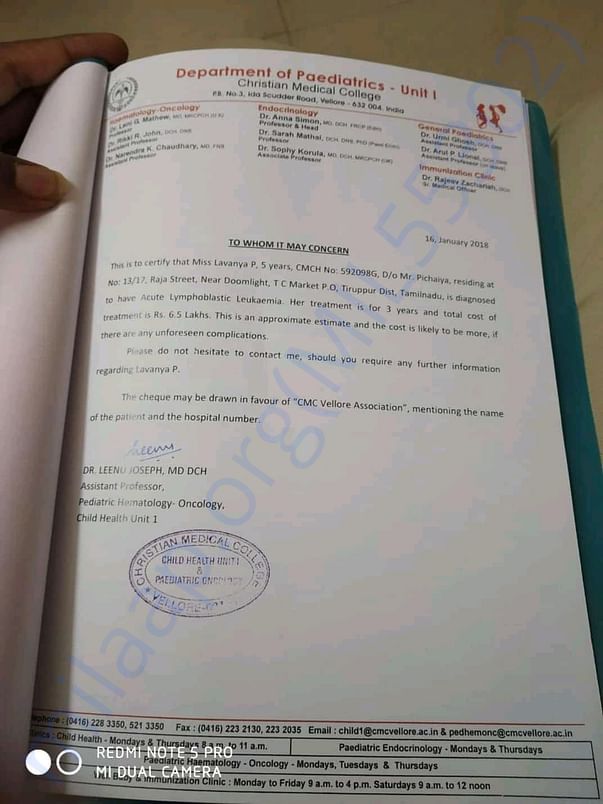 Doctors certificate
