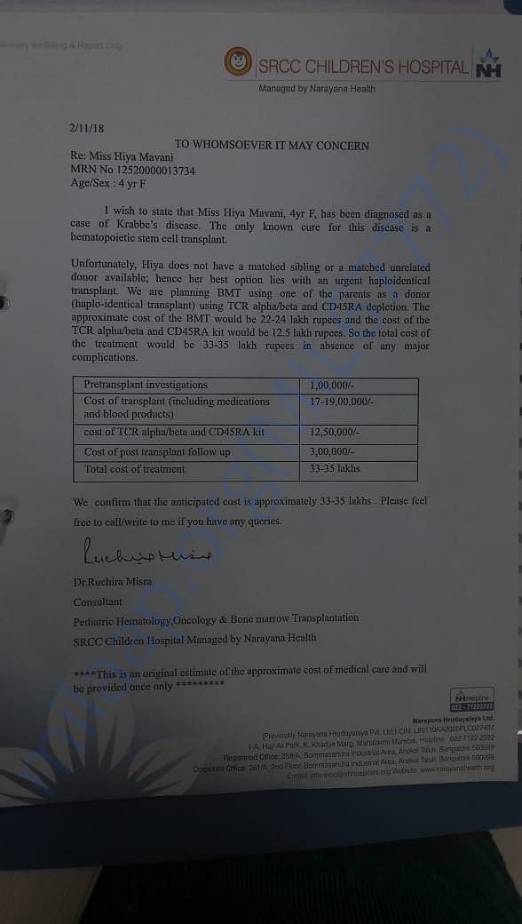 Estimation letter