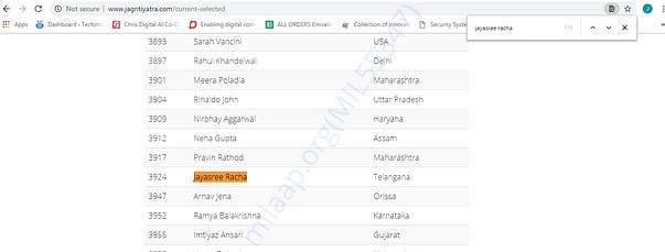 Screenshot of Selection