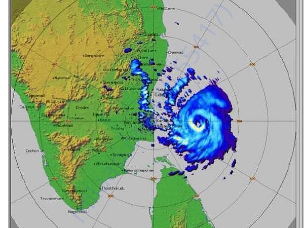 Satellite Map of Gaja Cyclone