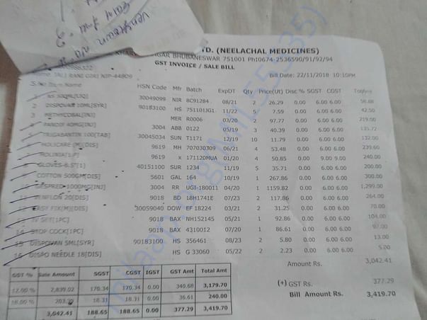 Hospital bills