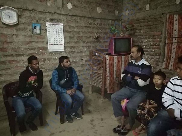 House condition and talking to her family