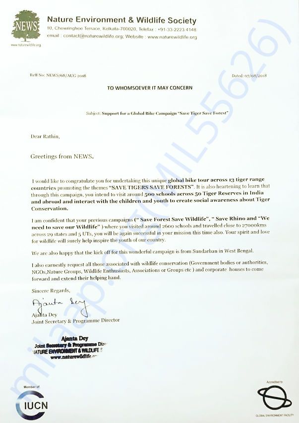 Support Letter from NEWS