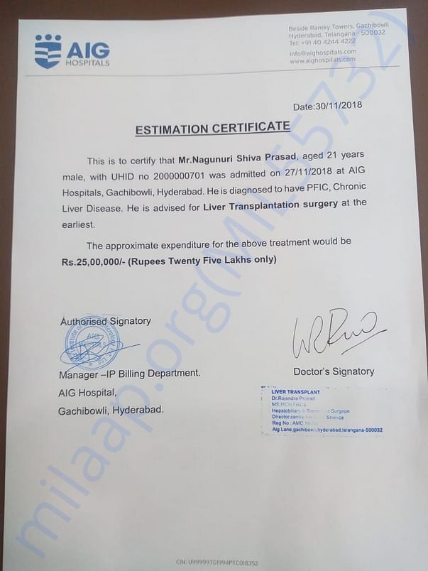 Estimation Letter