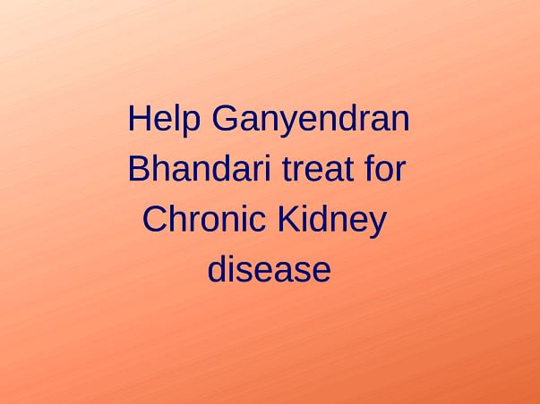 Help Gyanendra Undergo A Kidney Transplant