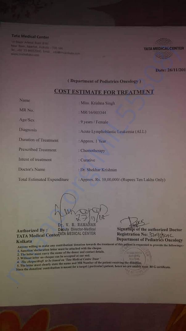 Cost estimate