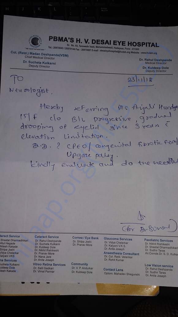 Desai Hospital doctor's advice